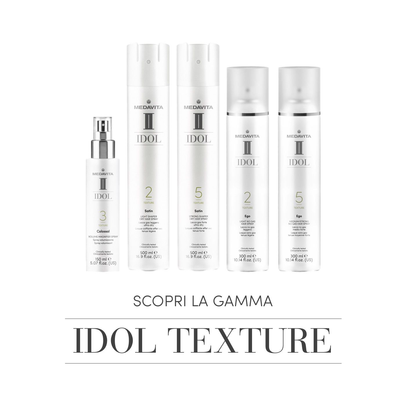 MedaVita Idol Colossal sprej pro objem od kořínků 150 ml