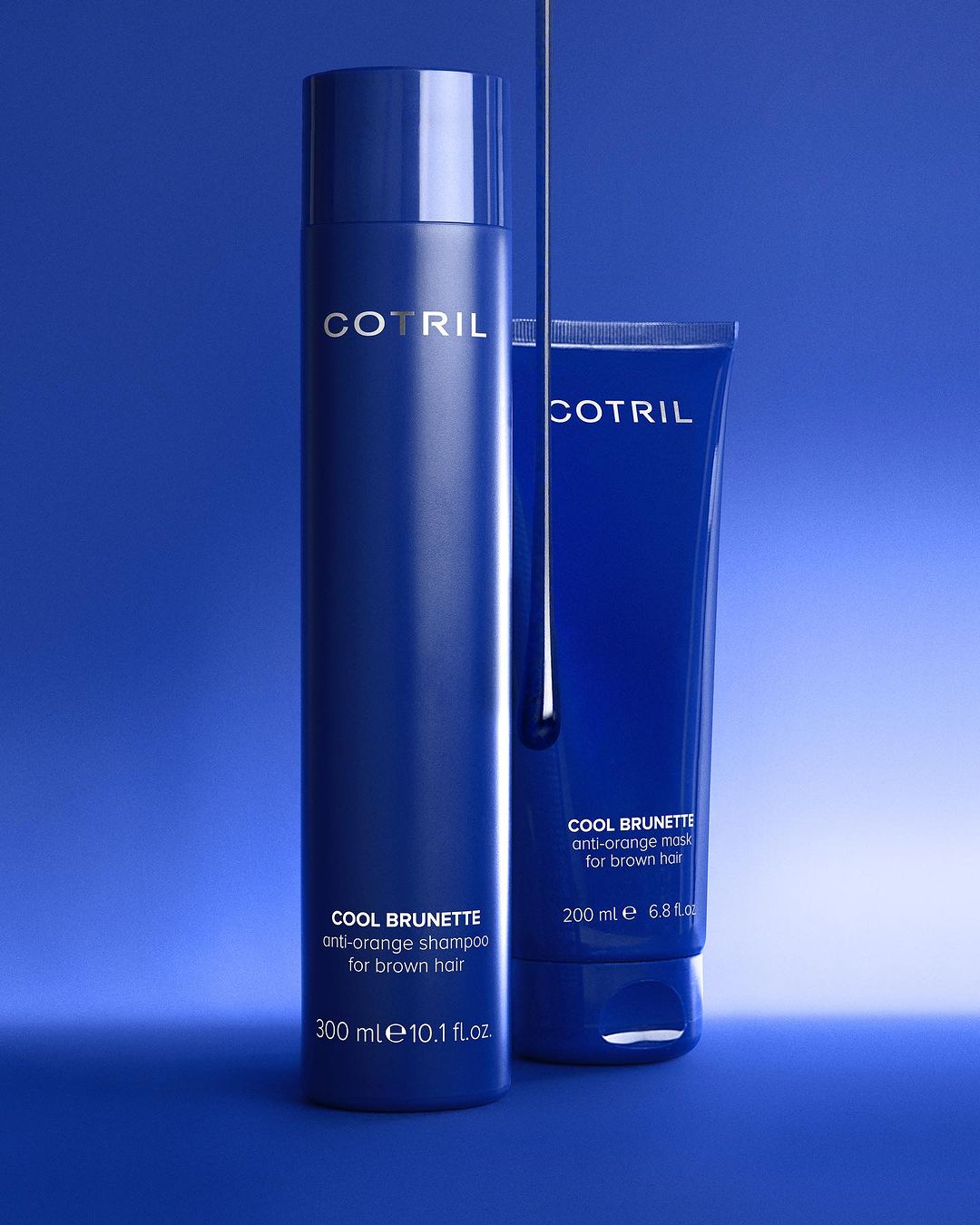 Cotril Cool Brunette modrý šampón pro hnědé vlasy 300 ml