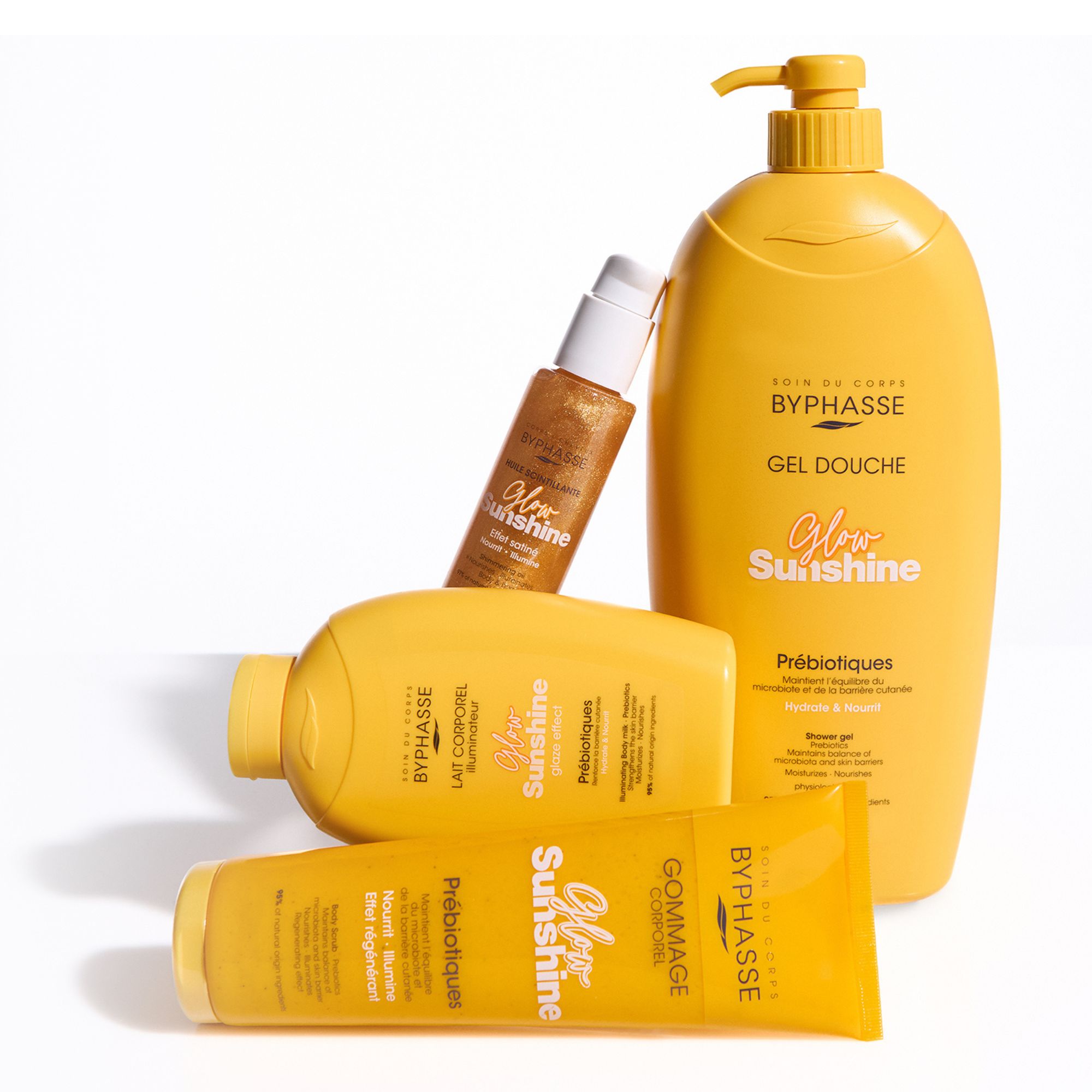 Byphasse Glow Sunshine Body Milk tělové mléko s prebiotiky 400 ml