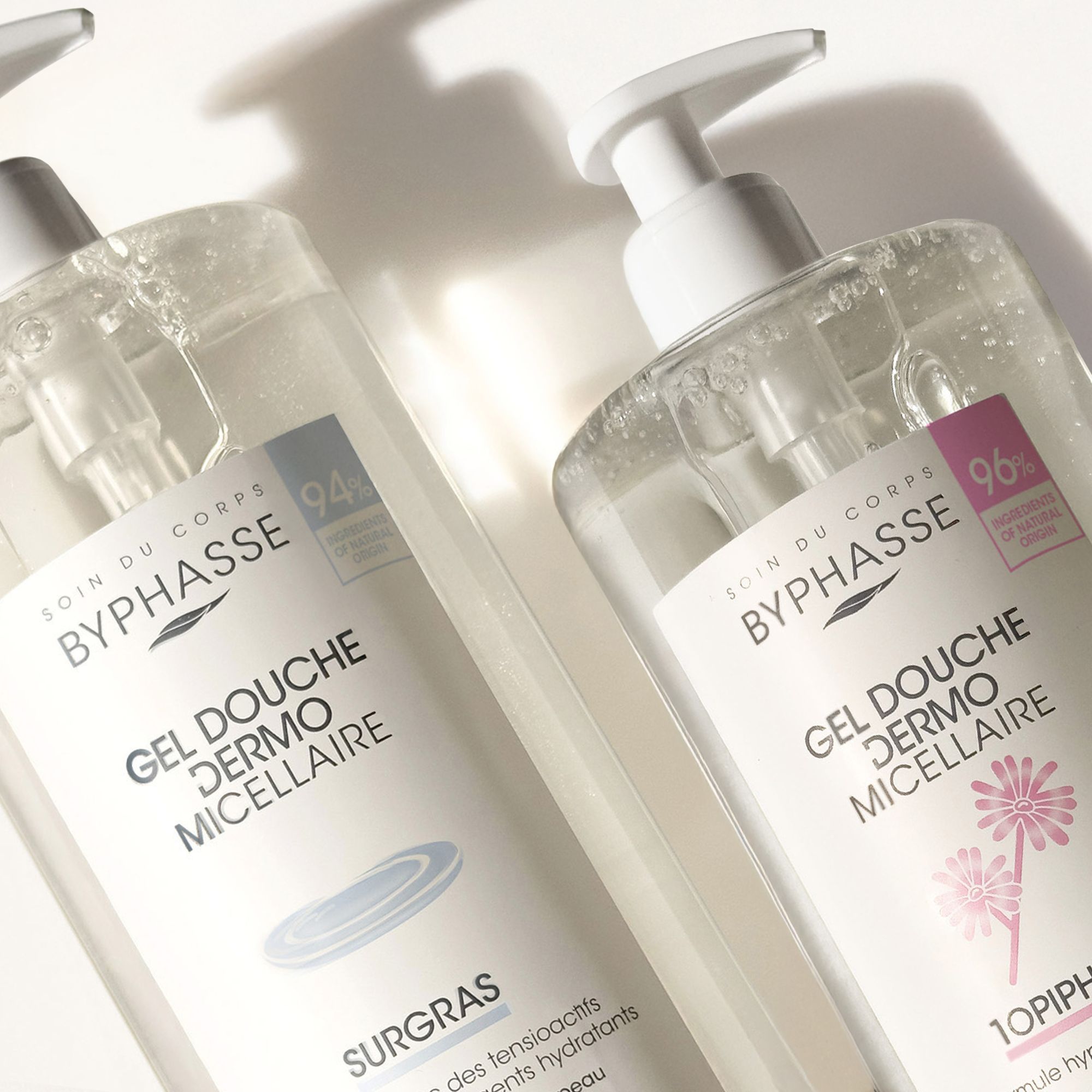 Byphasse Dermo Surgas micelární sprchový gel pro normální a suchou pokožku 1000 ml