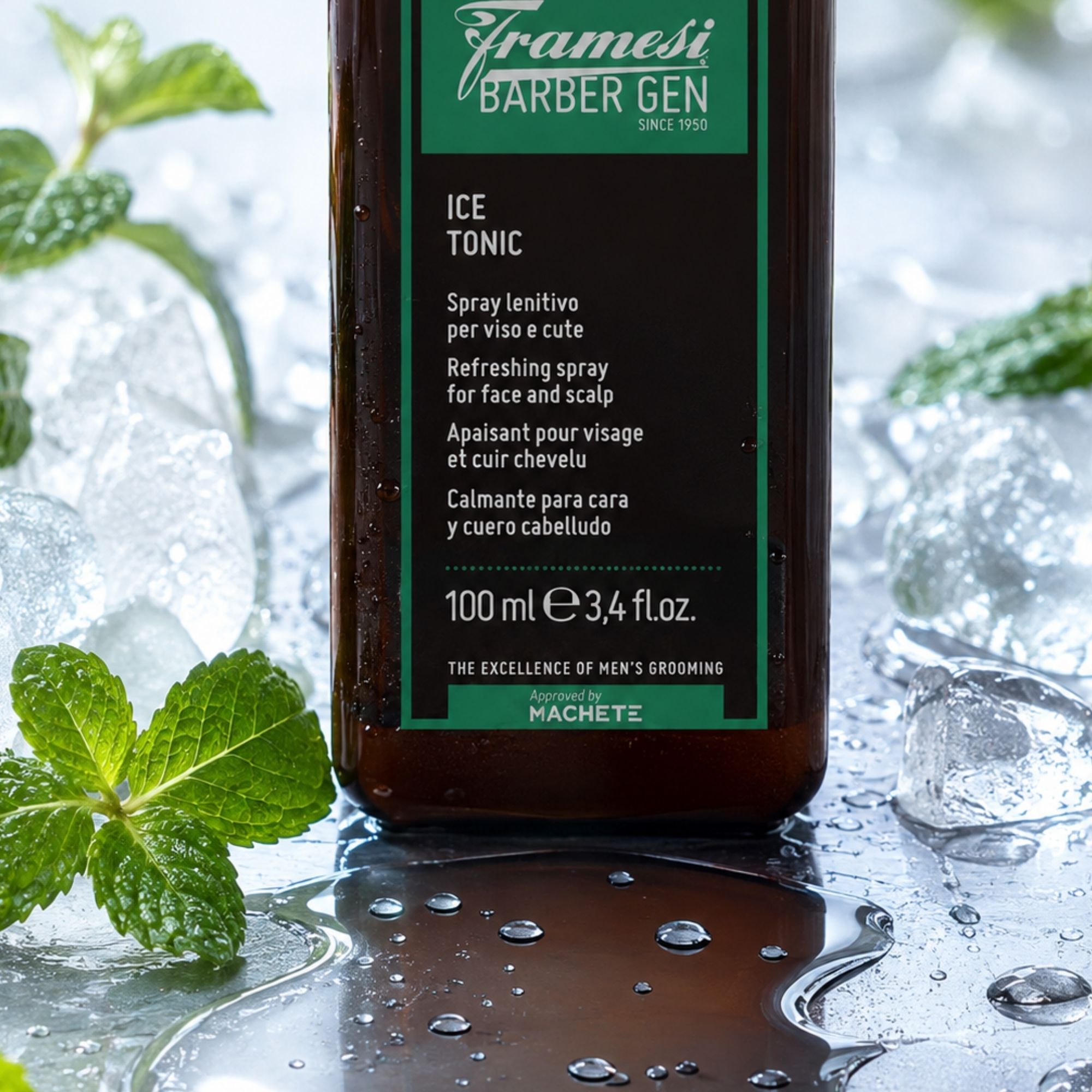 Framesi Barber GEN Ice Tonic osvěžující sprej pro obličej a vlasy 100 ml