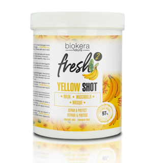 Salerm Biokera Yellow Shot maska pro poškozené vlasy 1000 ml