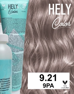 Hely Color permanentní barva na vlasy - velmi světlá blond fialová perla (9.21/9PA) 60 ml