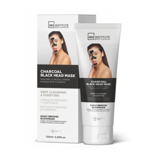 IDC Charcoal Black Head slupovací pleťová maska s uhlím 120 ml