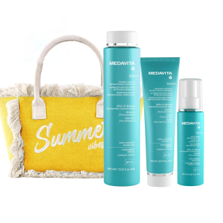 Medavita Solarich kosmetická sada pro letní péči (žlutá)
