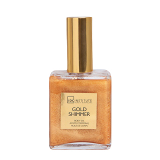 IDC Gold Shimmer rozjasňující tělový olej se zlatým třpytem 45 ml