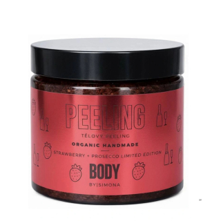 Body by Simona Strawberry & Prosecco cukrový tělový peeling 250 ml